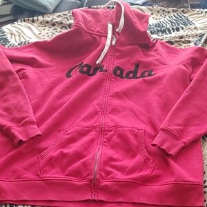 ✅$6 Add On Canadian a Red Hoodie Sz 3X